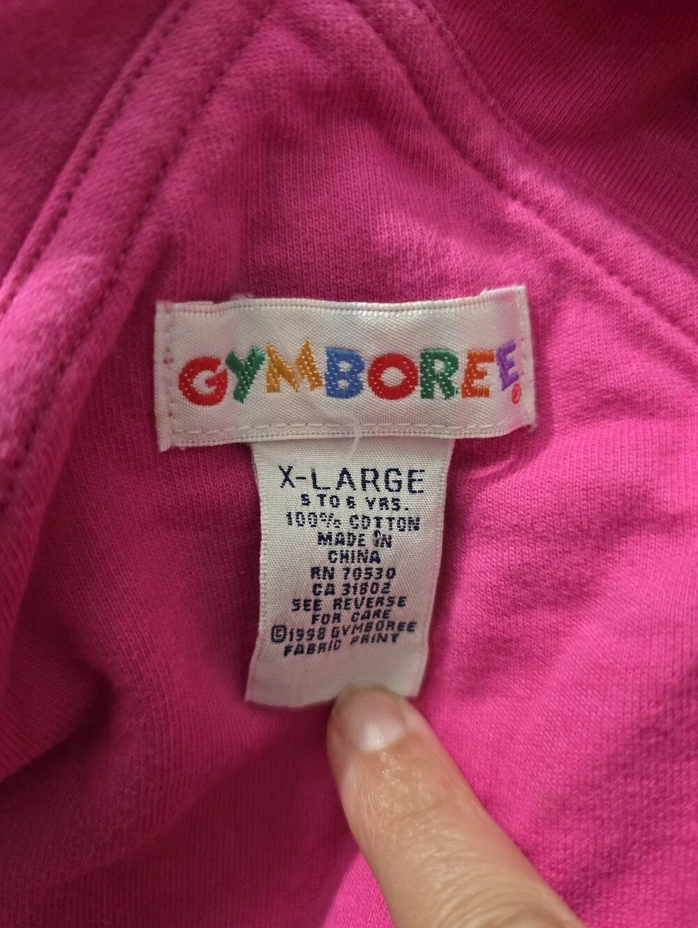 Vintage Gymboree romper overall Pink Sidewalk Chalk Flowers Size 5-6 Years